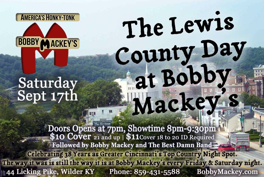 Your tickets to the Reds game Saturday will also get you free admission to Bobby Mackey's Saturday night.