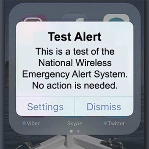 Nationwide Emergency Alert test will be this afternoon – The Lewis