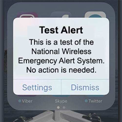 Nationwide Emergency Alert test will be this afternoon – The Lewis